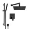 Matte Black Rain Shower System with Handheld, Rain Shower Head, Shower Faucet Set
